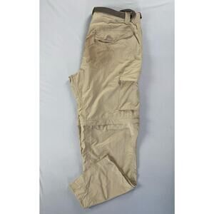 Columbia Men's Silver Ridge Belted Convertible Hiking Pants. Beige, Men's 36X30